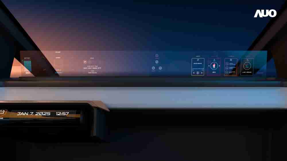 彩运网无界透明显示接口(Horizon Image Glass)透过车运算方案整合仪表板、、、中控台及副驾显示器，，，一体式全景呈现，，，，提供乘用者清晰的前方视野、、、、行车必要信息与娱乐功能